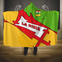 La Rioja Flag Hooded Blanket Autonomous Community of Spain - Wonder Print Shop