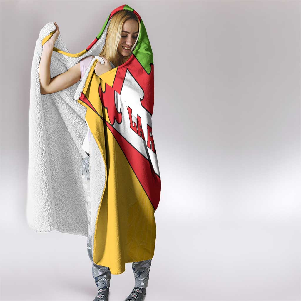 La Rioja Flag Hooded Blanket Autonomous Community of Spain - Wonder Print Shop