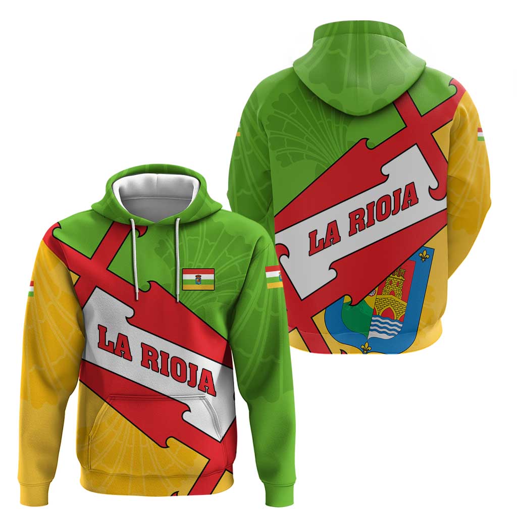 La Rioja Flag Hoodie Autonomous Community of Spain - Wonder Print Shop