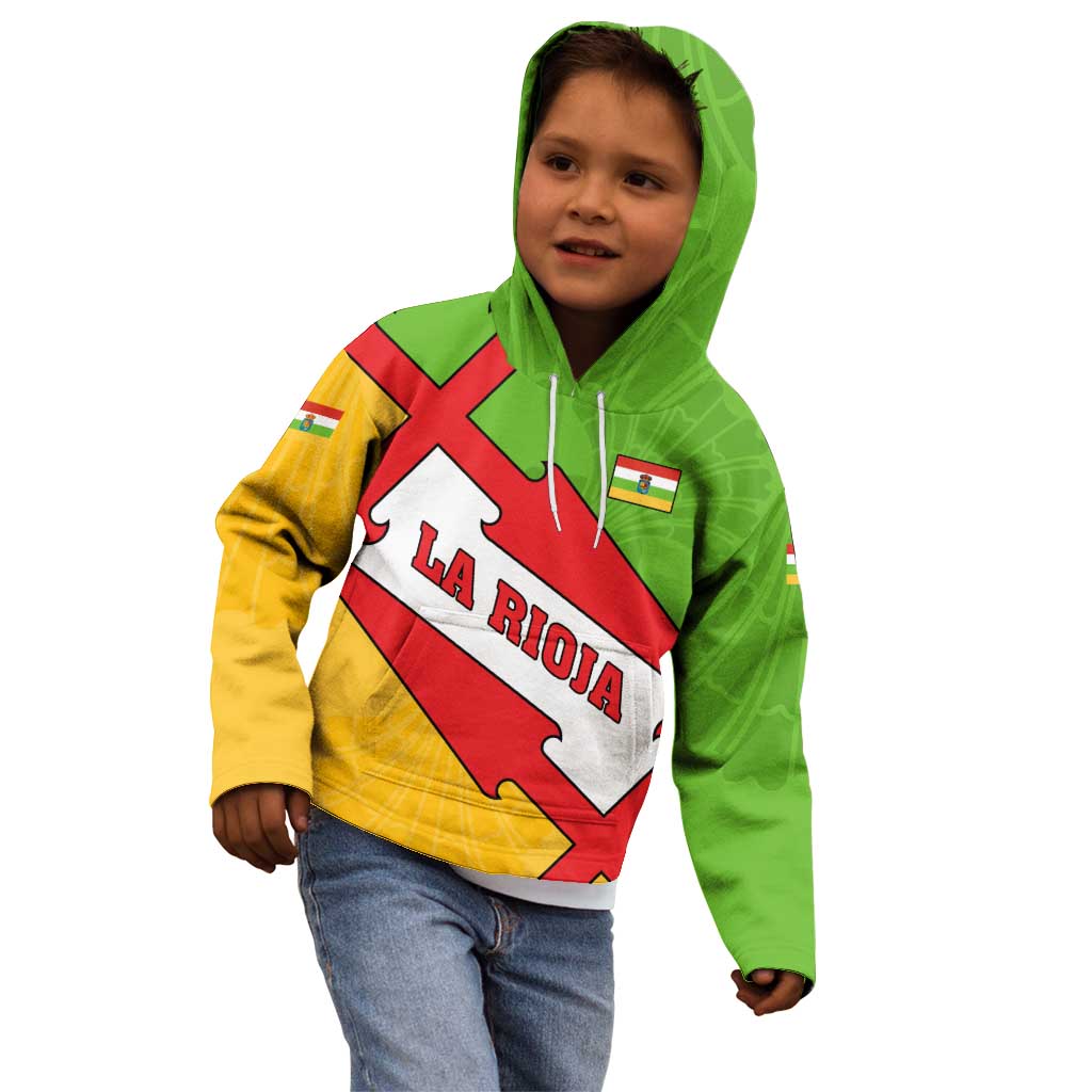 La Rioja Flag Kid Hoodie Autonomous Community of Spain - Wonder Print Shop