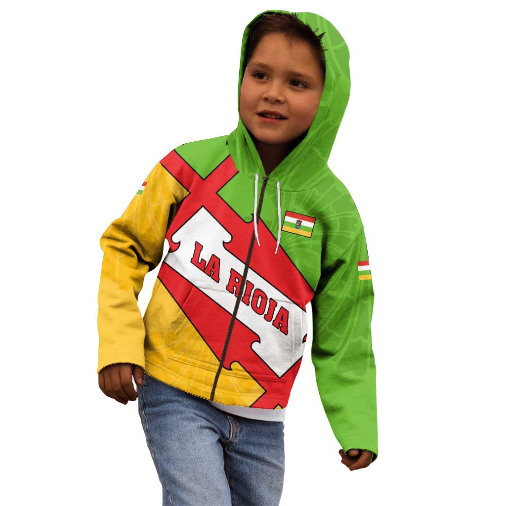 La Rioja Flag Kid Hoodie Autonomous Community of Spain - Wonder Print Shop