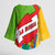 La Rioja Flag Kimono Sleeve Blouse Autonomous Community of Spain - Wonder Print Shop