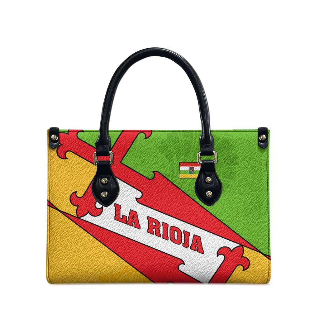 La Rioja Flag Leather Bag Autonomous Community of Spain - Wonder Print Shop