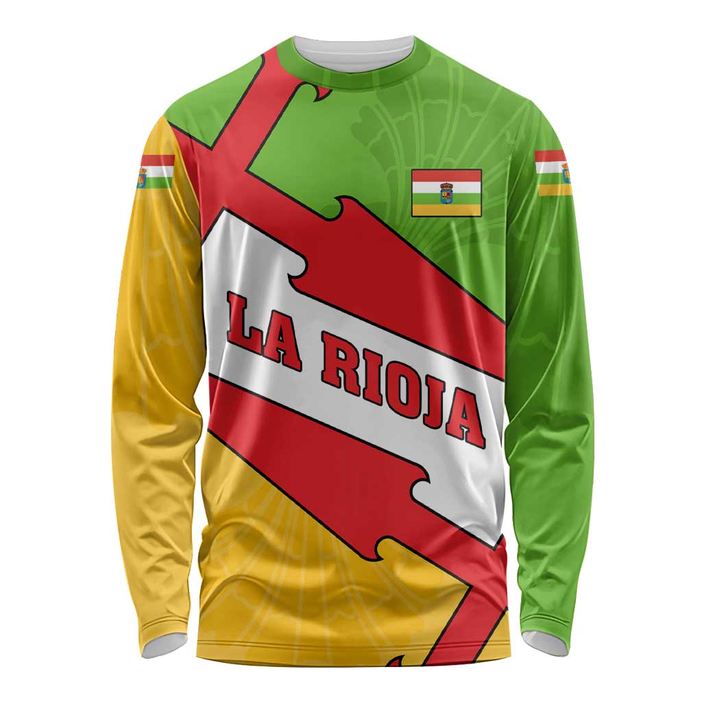 La Rioja Flag Long Sleeve Shirt Autonomous Community of Spain - Wonder Print Shop