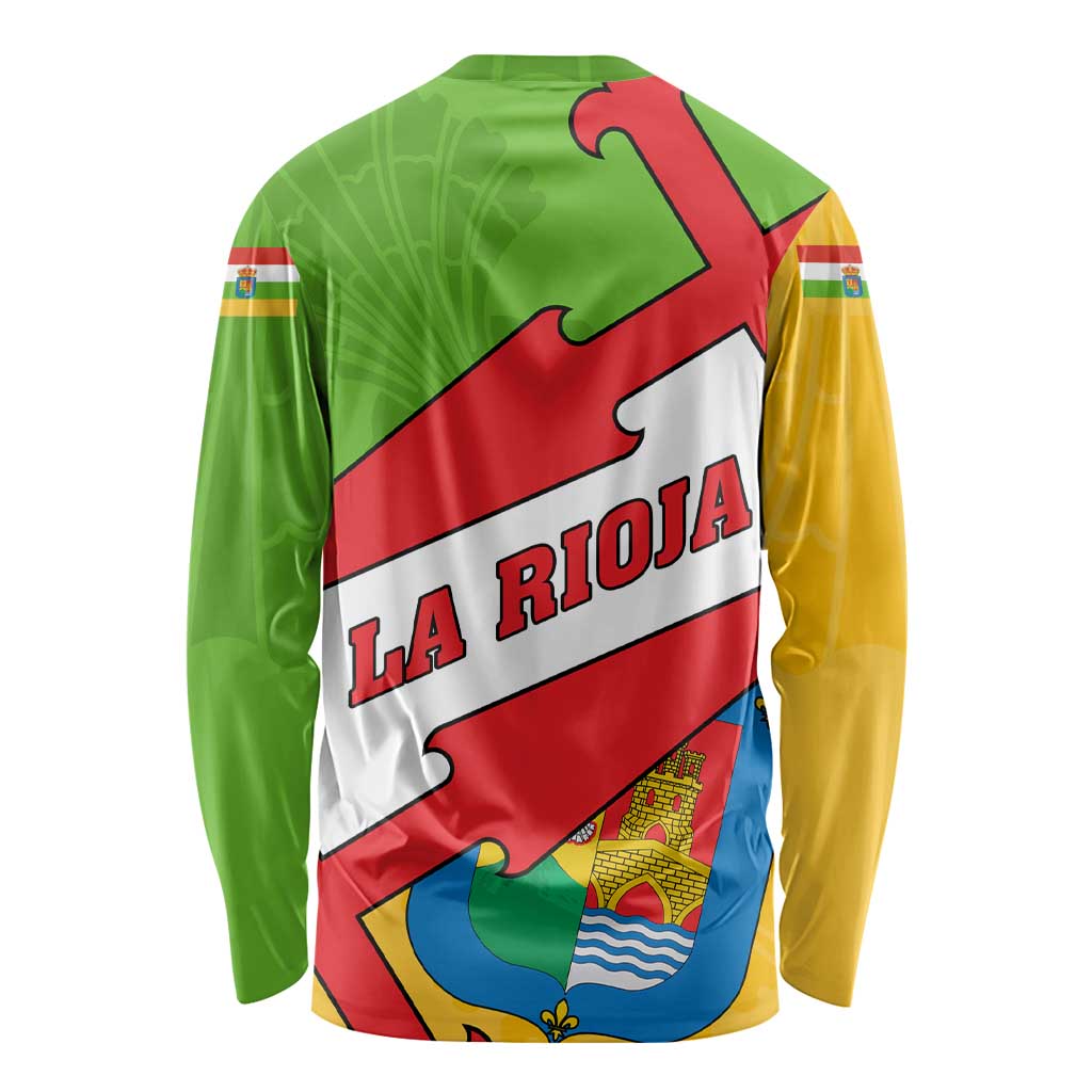La Rioja Flag Long Sleeve Shirt Autonomous Community of Spain - Wonder Print Shop