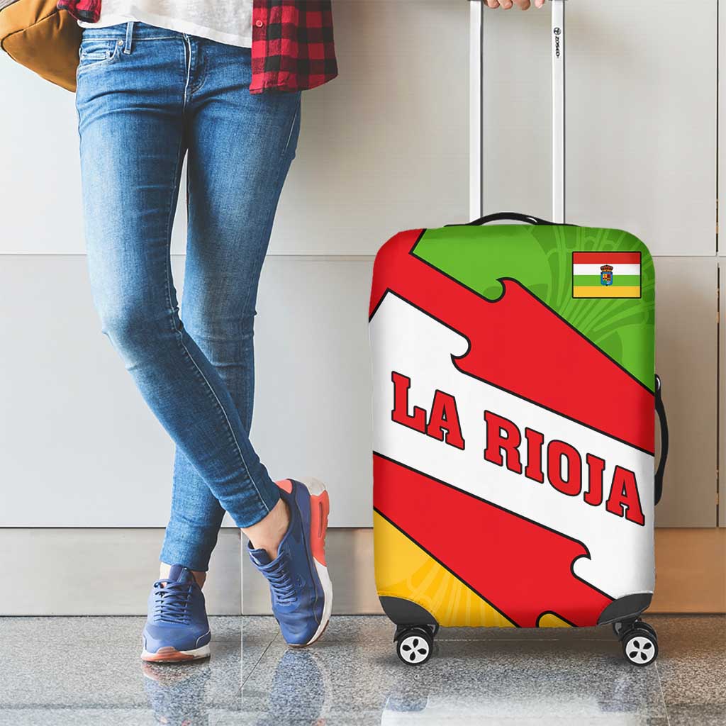 La Rioja Flag Luggage Cover Autonomous Community of Spain - Wonder Print Shop