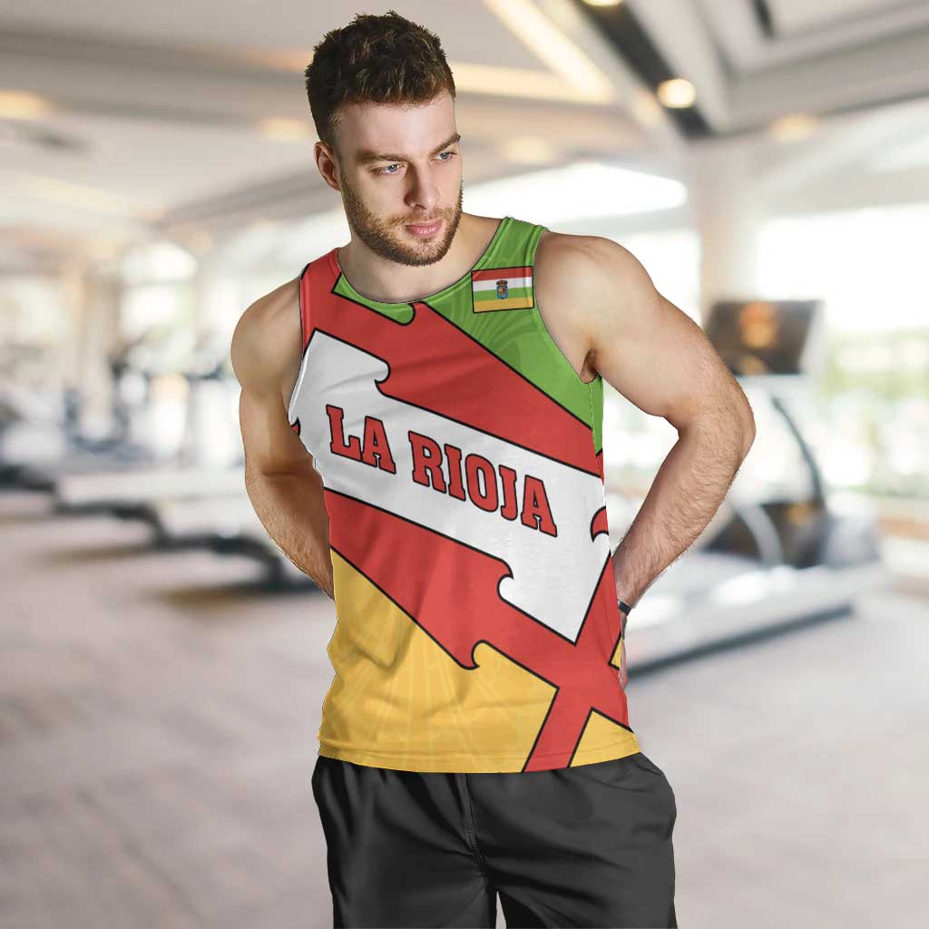 La Rioja Flag Men Tank Top Autonomous Community of Spain - Wonder Print Shop