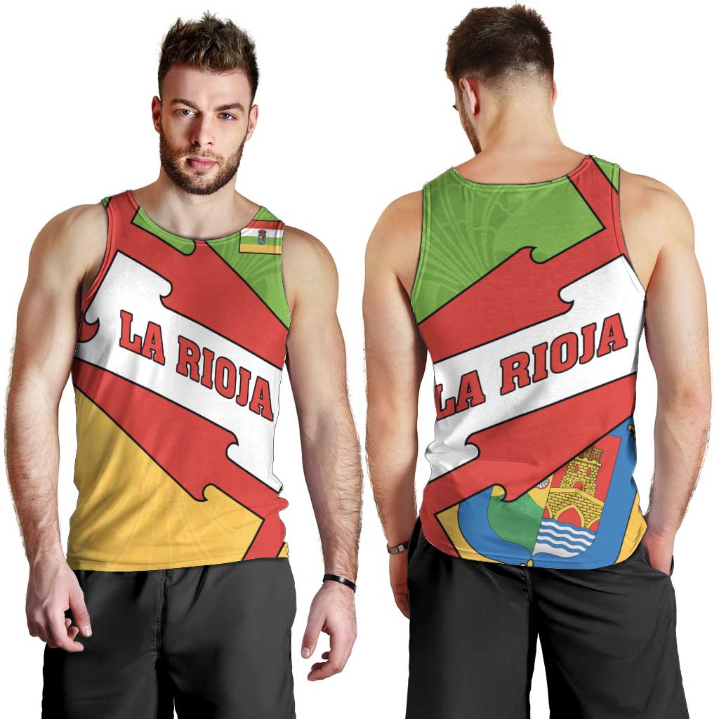La Rioja Flag Men Tank Top Autonomous Community of Spain - Wonder Print Shop