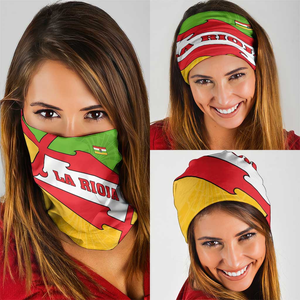 La Rioja Flag Neck Gaiter Autonomous Community of Spain - Wonder Print Shop