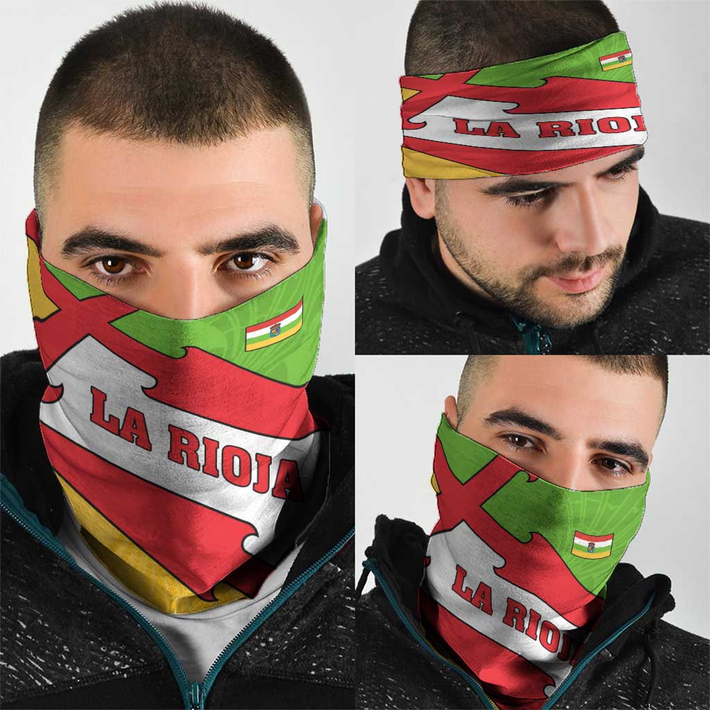 La Rioja Flag Neck Gaiter Autonomous Community of Spain - Wonder Print Shop