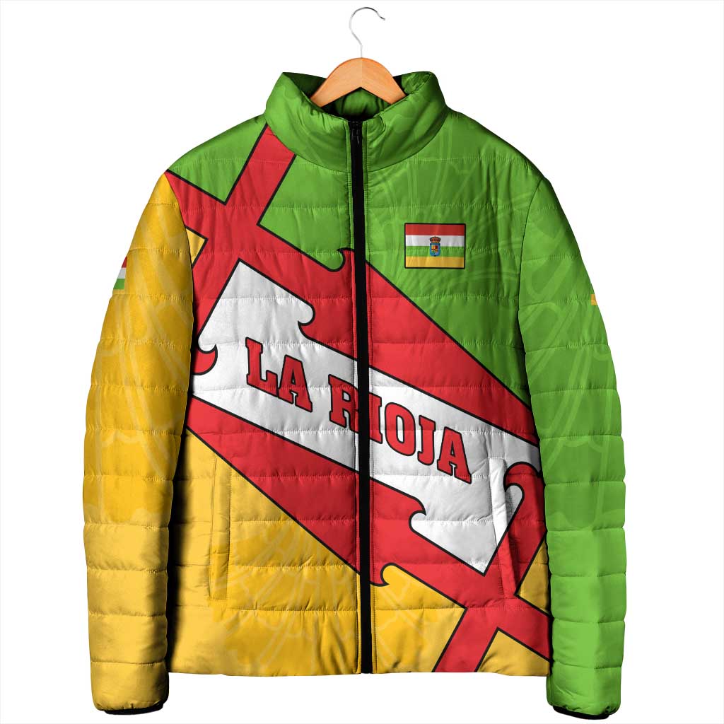 La Rioja Flag Padded Jacket Autonomous Community of Spain - Wonder Print Shop