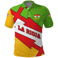 La Rioja Flag Polo Shirt Autonomous Community of Spain - Wonder Print Shop