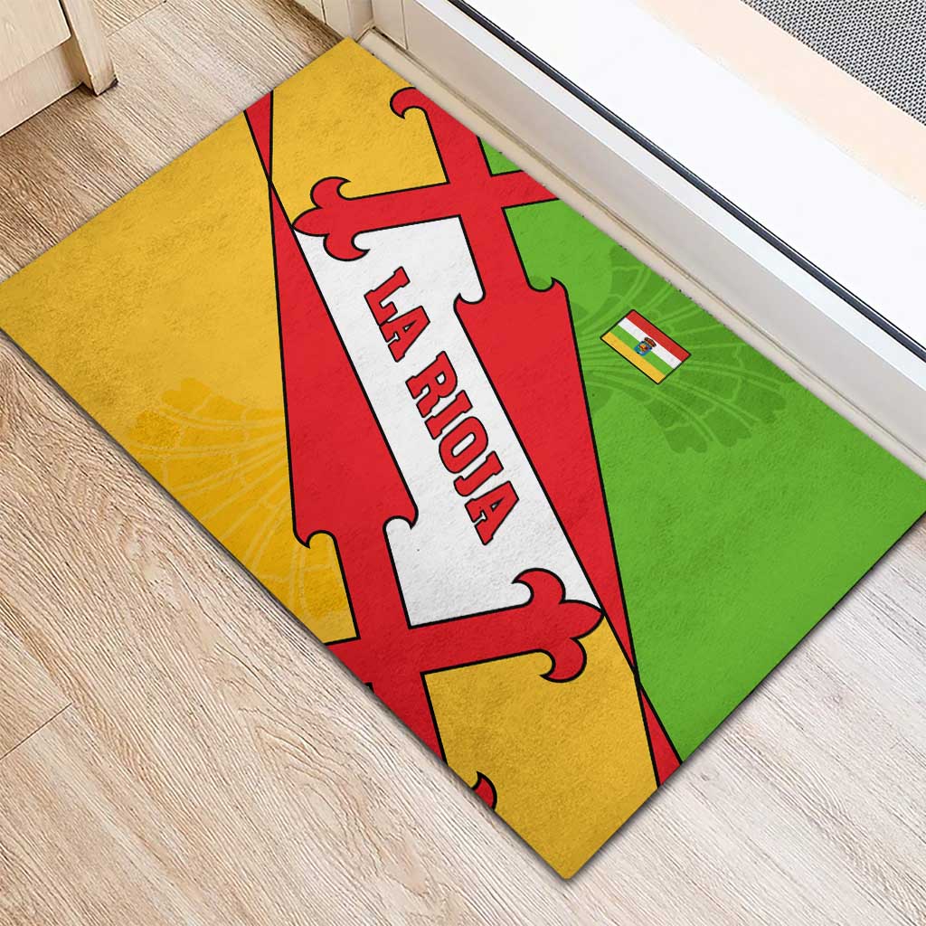 La Rioja Flag Rubber Doormat Autonomous Community of Spain - Wonder Print Shop
