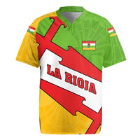 La Rioja Flag Rugby Jersey Autonomous Community of Spain - Wonder Print Shop