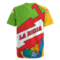 La Rioja Flag Rugby Jersey Autonomous Community of Spain - Wonder Print Shop