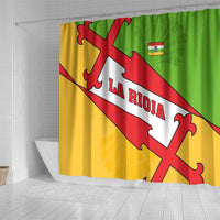 La Rioja Flag Shower Curtain Autonomous Community of Spain - Wonder Print Shop