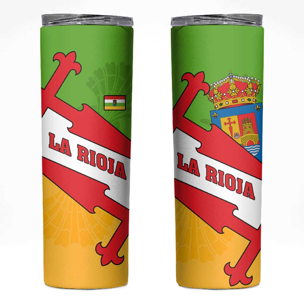 La Rioja Flag Skinny Tumbler Autonomous Community of Spain - Wonder Print Shop