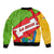 La Rioja Flag Sleeve Zip Bomber Jacket Autonomous Community of Spain - Wonder Print Shop