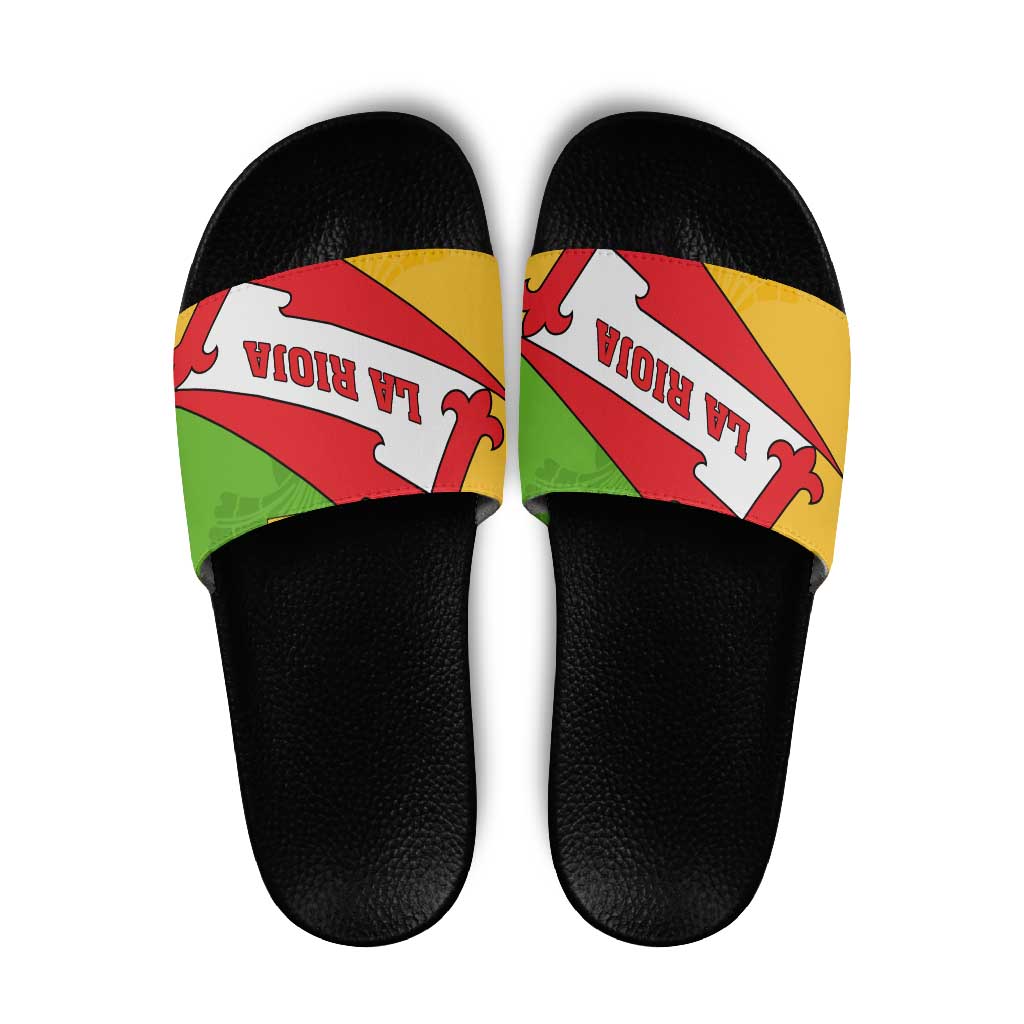 La Rioja Flag Slide Sandals Autonomous Community of Spain - Wonder Print Shop