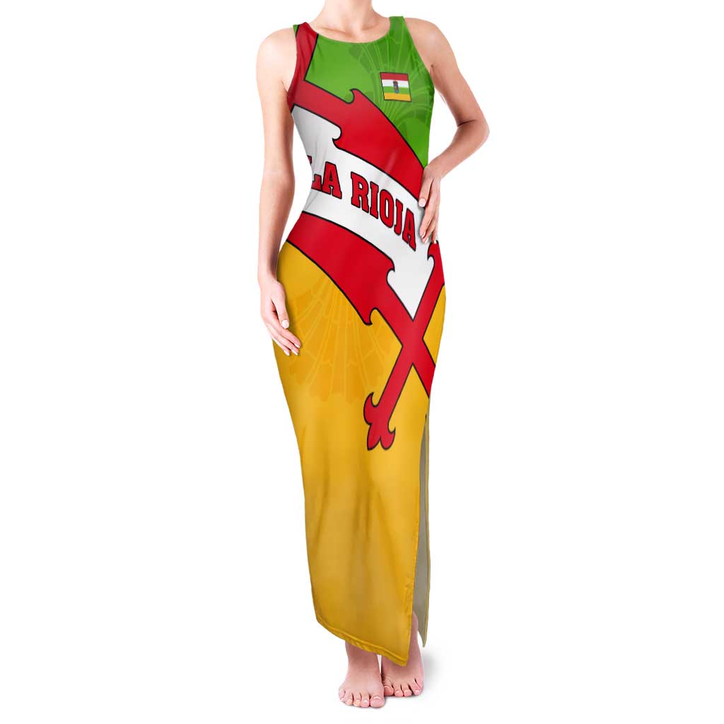 La Rioja Flag Tank Maxi Dress Autonomous Community of Spain - Wonder Print Shop