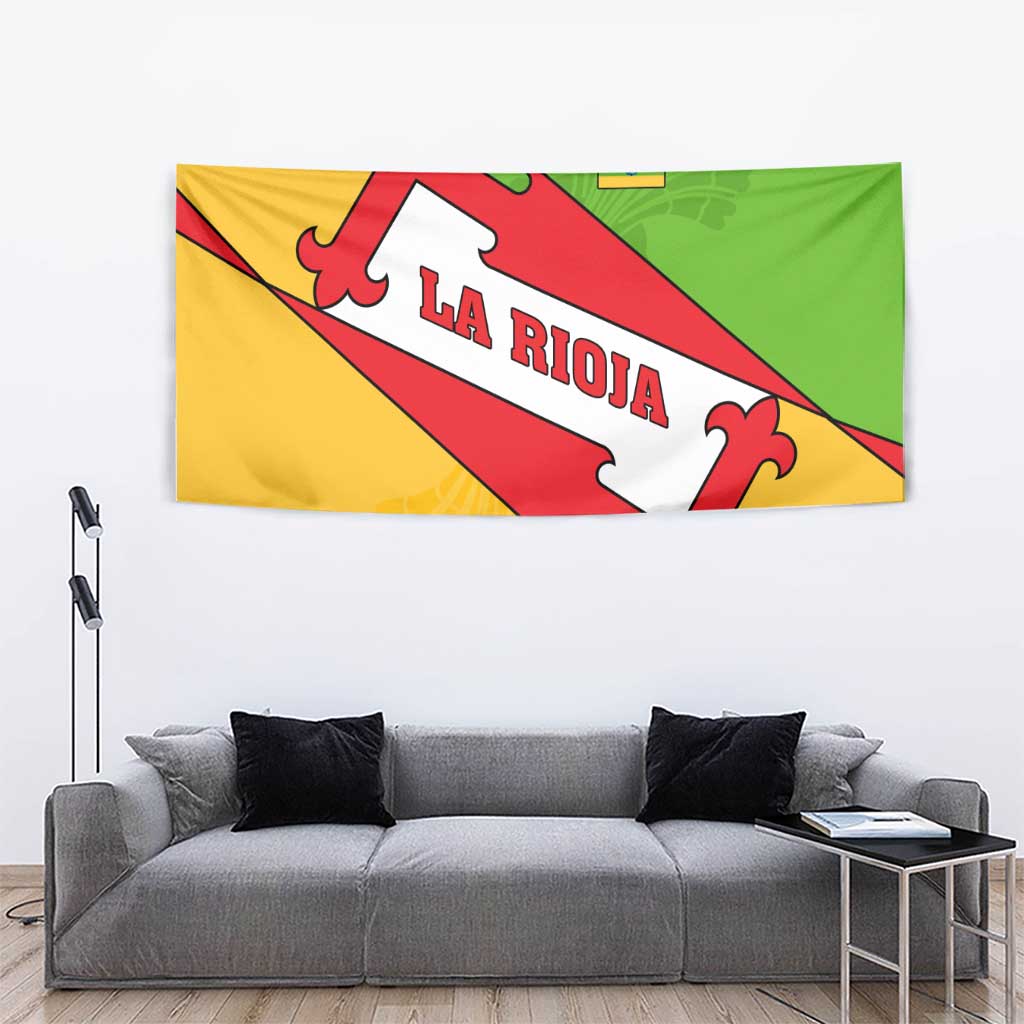 La Rioja Flag Tapestry Autonomous Community of Spain - Wonder Print Shop