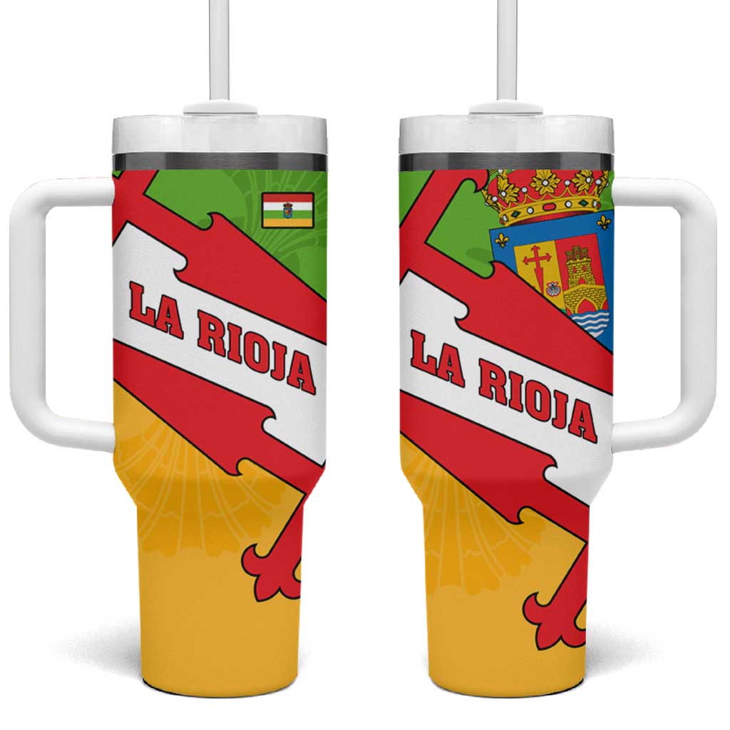 La Rioja Flag Tumbler With Handle Autonomous Community of Spain - Wonder Print Shop
