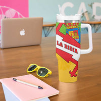 La Rioja Flag Tumbler With Handle Autonomous Community of Spain - Wonder Print Shop