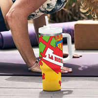 La Rioja Flag Tumbler With Handle Autonomous Community of Spain - Wonder Print Shop