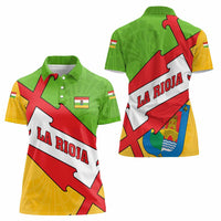 La Rioja Flag Women Polo Shirt Autonomous Community of Spain - Wonder Print Shop