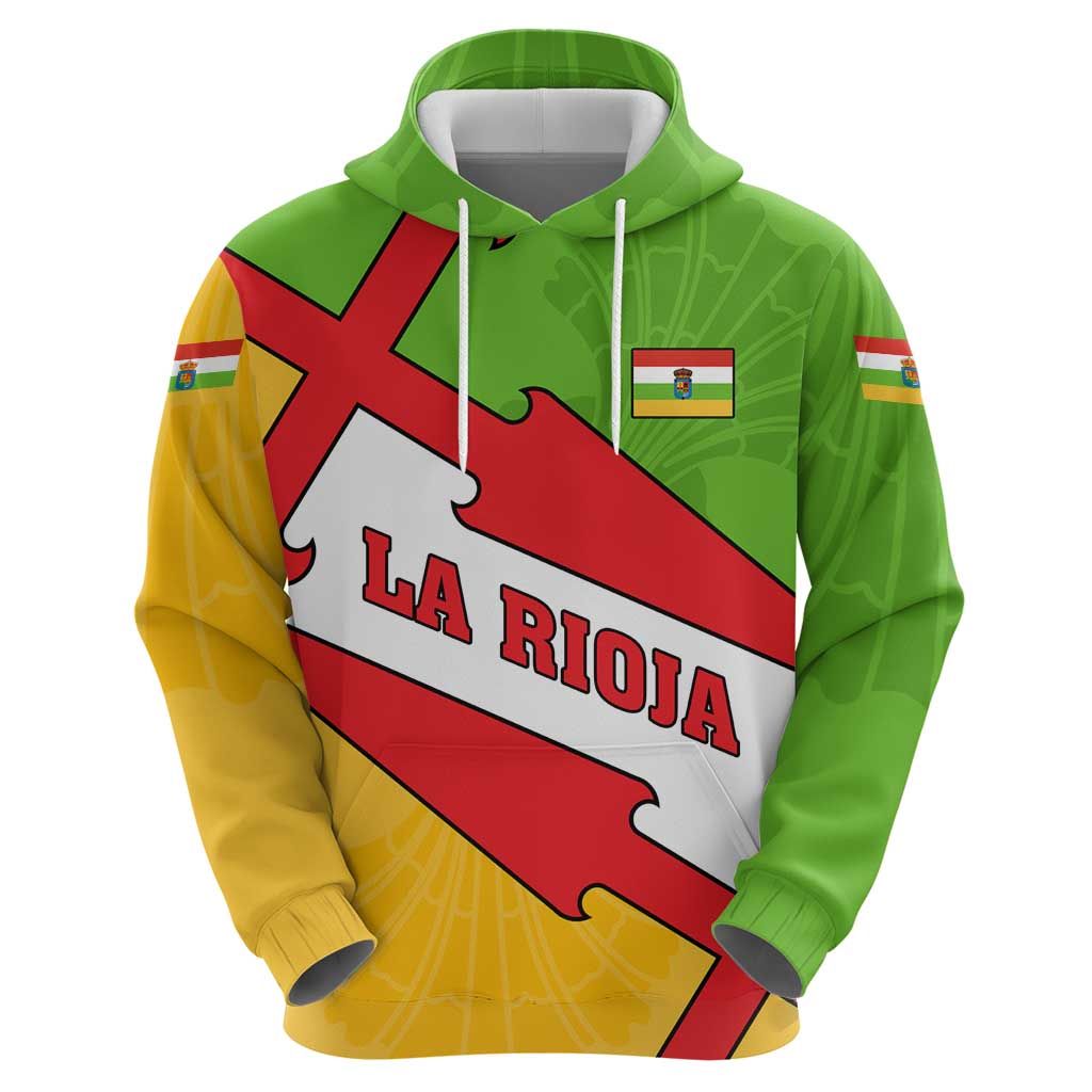 La Rioja Flag Zip Hoodie Autonomous Community of Spain - Wonder Print Shop