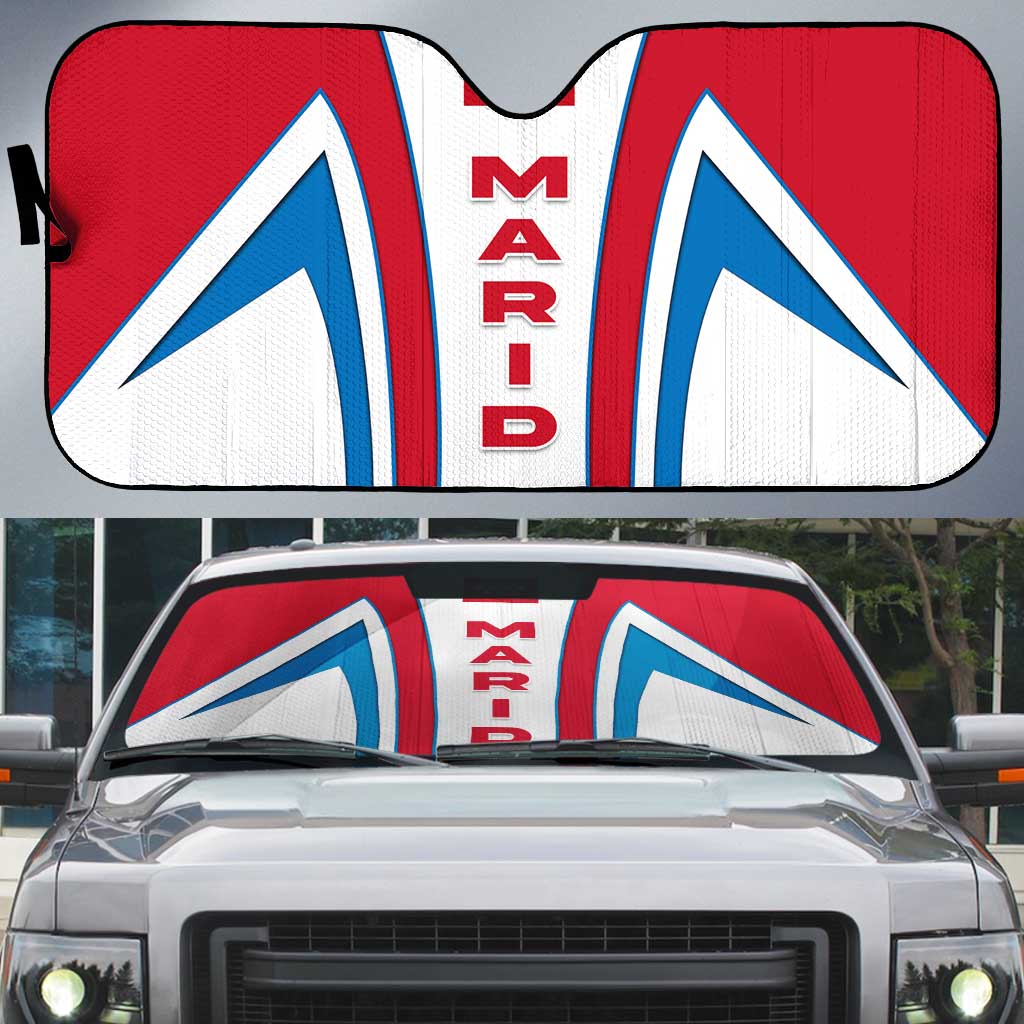 Madrid Flag Auto Sun Shade Autonomous Community of Spain - Wonder Print Shop