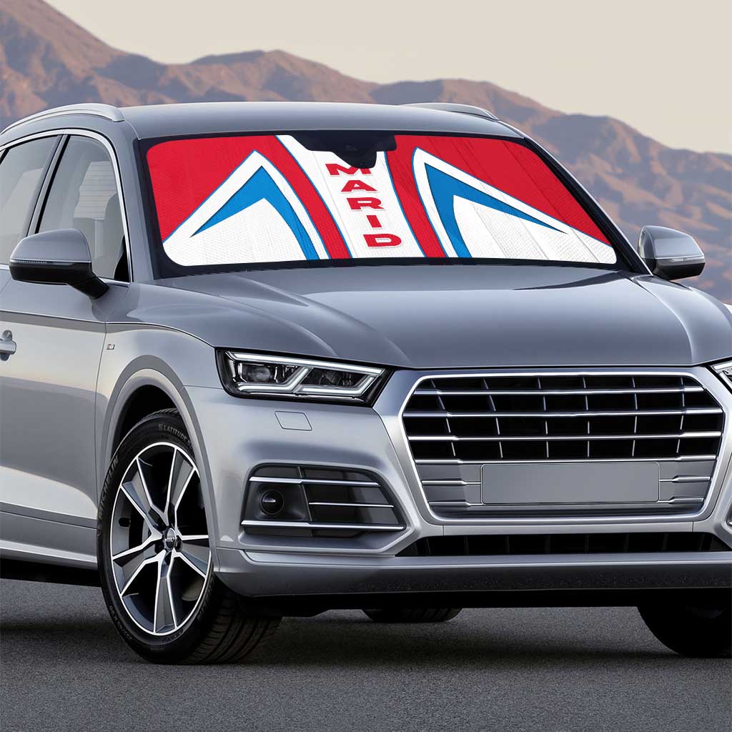 Madrid Flag Auto Sun Shade Autonomous Community of Spain - Wonder Print Shop