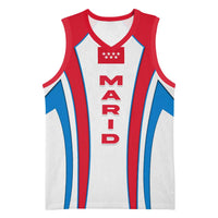 Madrid Flag Basketball Jersey Autonomous Community of Spain - Wonder Print Shop