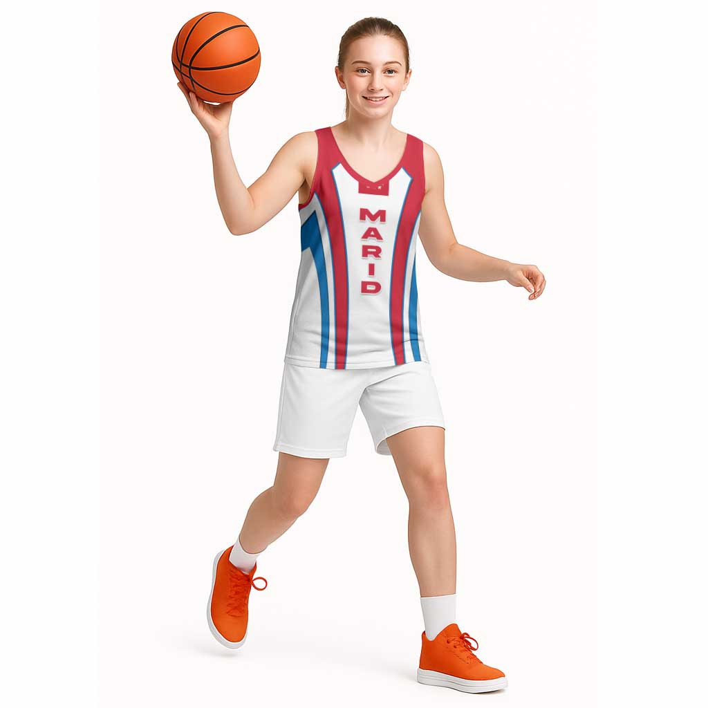 Madrid Flag Basketball Jersey Autonomous Community of Spain - Wonder Print Shop