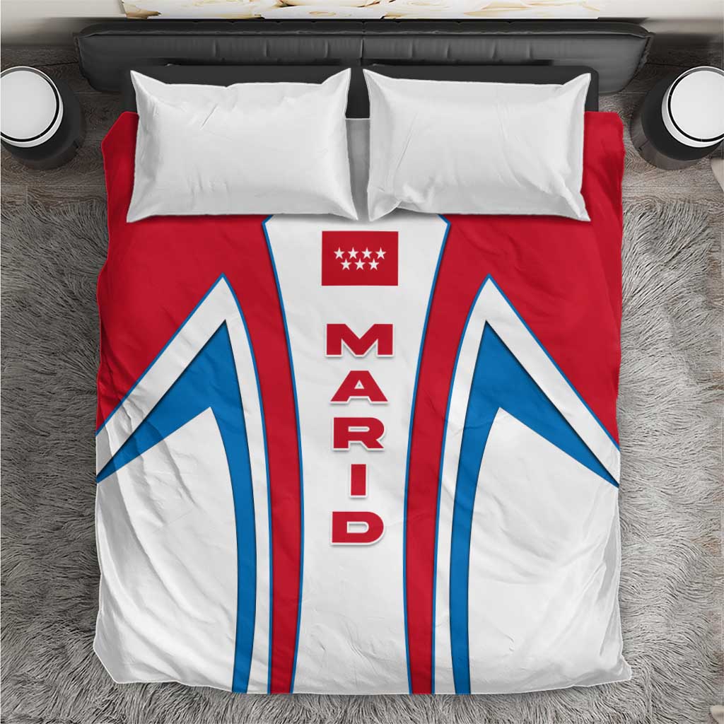 Madrid Flag Bedding Set Autonomous Community of Spain - Wonder Print Shop