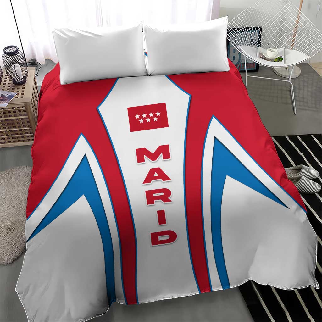 Madrid Flag Bedding Set Autonomous Community of Spain - Wonder Print Shop