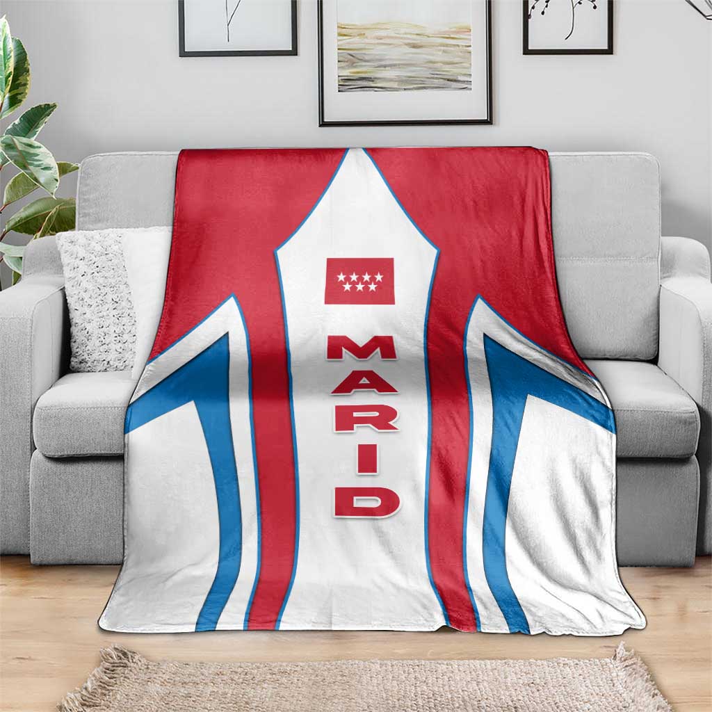Madrid Flag Blanket Autonomous Community of Spain - Wonder Print Shop
