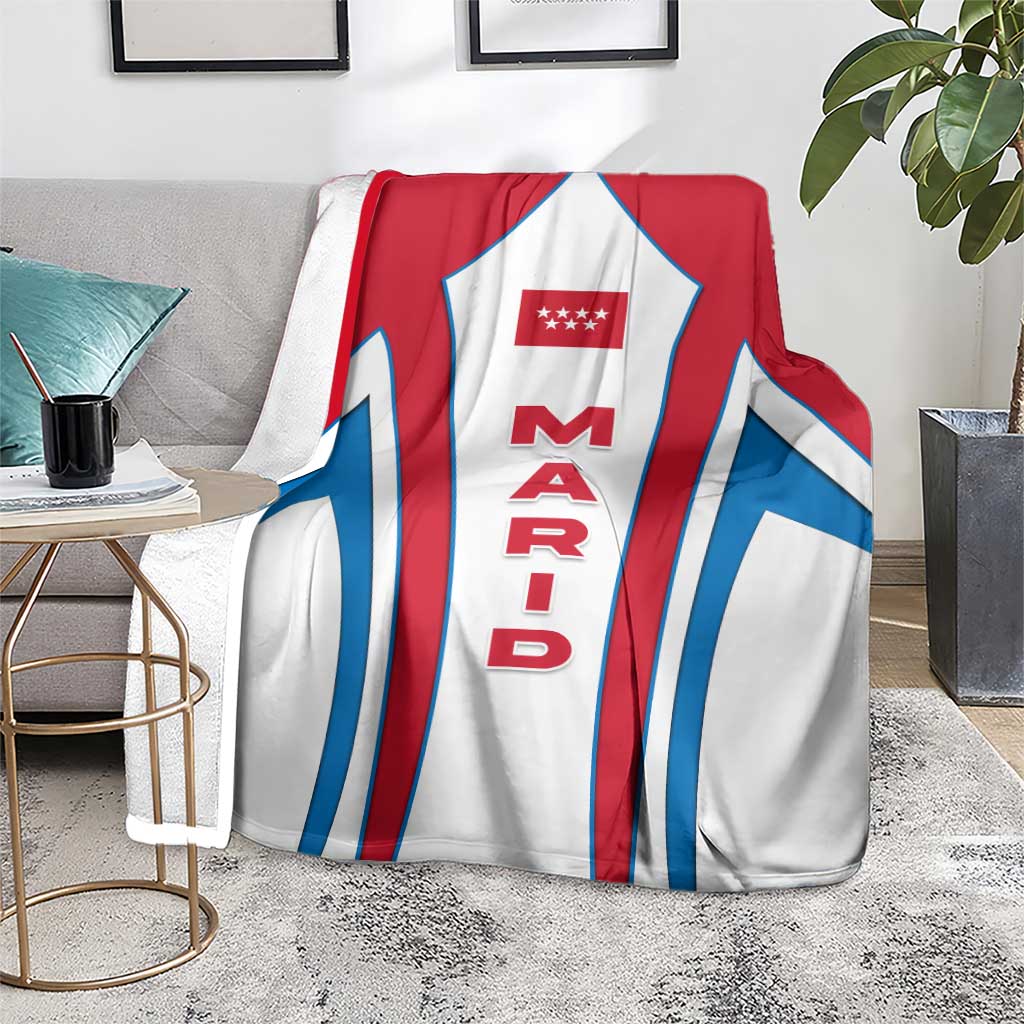 Madrid Flag Blanket Autonomous Community of Spain - Wonder Print Shop