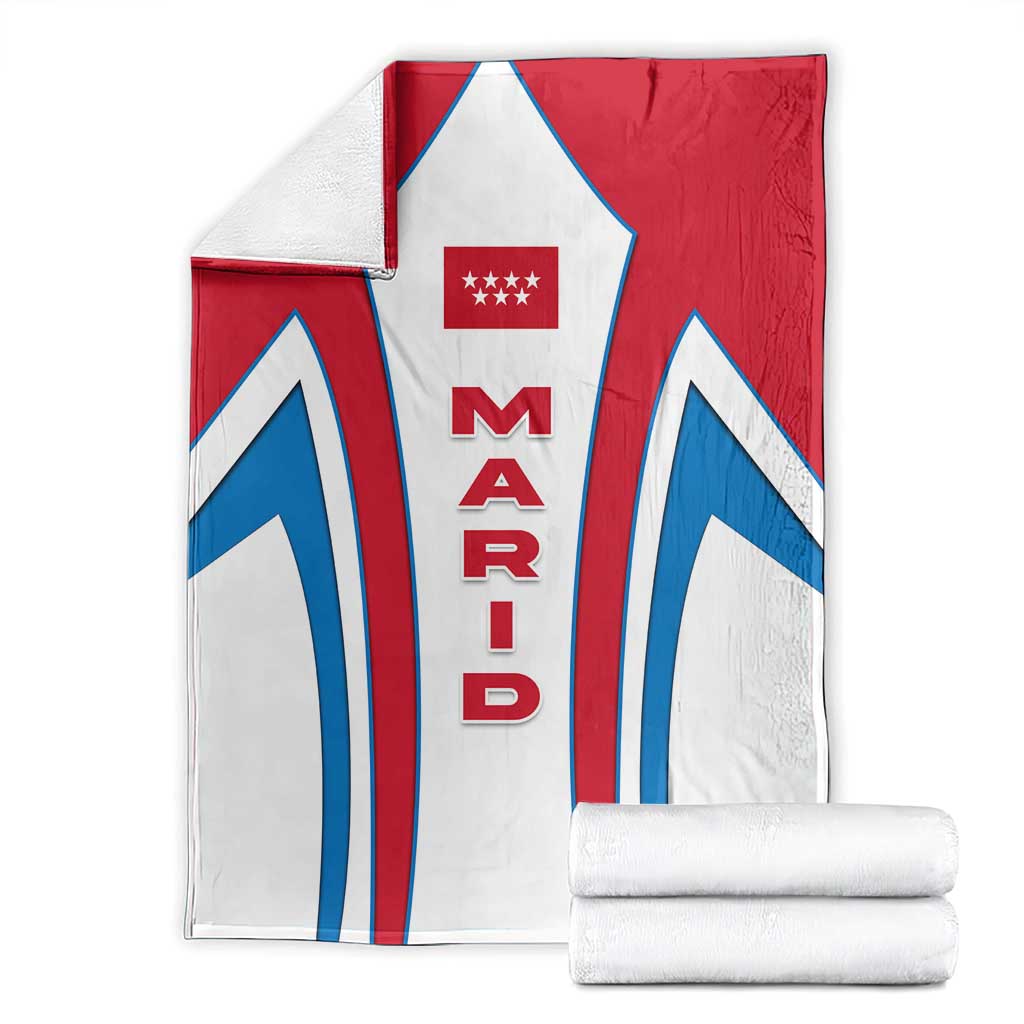 Madrid Flag Blanket Autonomous Community of Spain - Wonder Print Shop