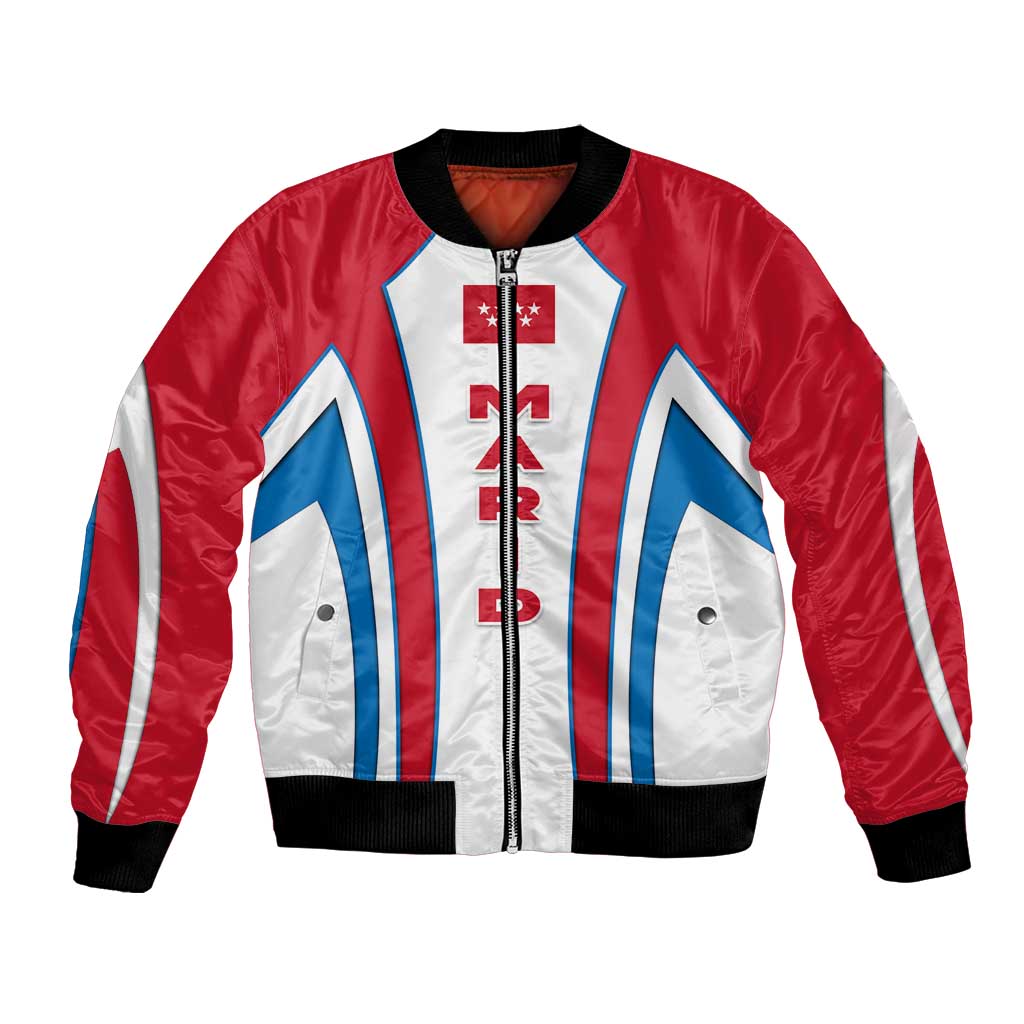 Madrid Flag Bomber Jacket Autonomous Community of Spain - Wonder Print Shop