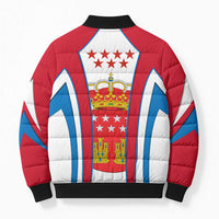 Madrid Flag Bomber Puffer Jacket Autonomous Community of Spain - Wonder Print Shop