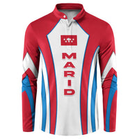 Madrid Flag Button Sweatshirt Autonomous Community of Spain - Wonder Print Shop