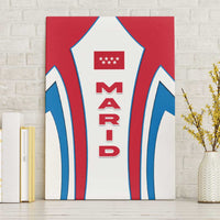 Madrid Flag Canvas Wall Art Autonomous Community of Spain - Wonder Print Shop