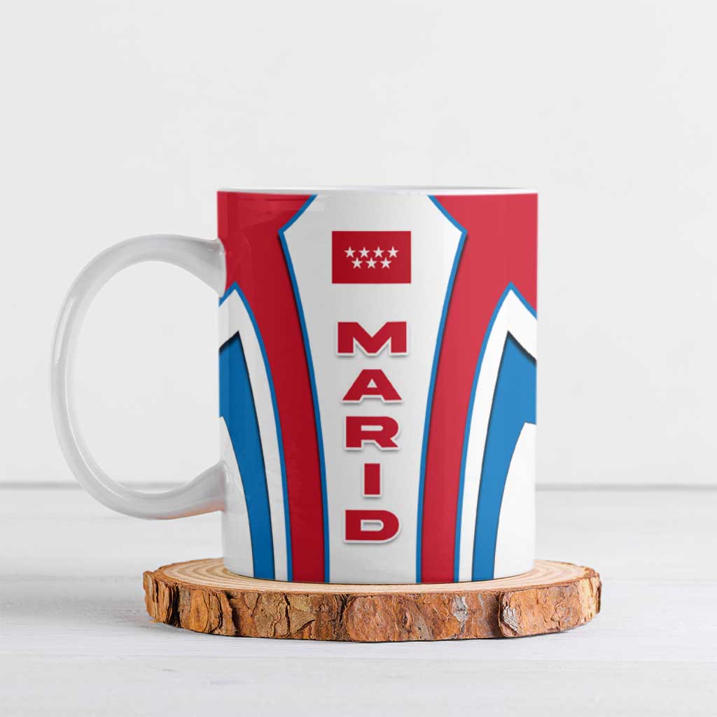 Madrid Flag Ceramic Mug Autonomous Community of Spain - Wonder Print Shop
