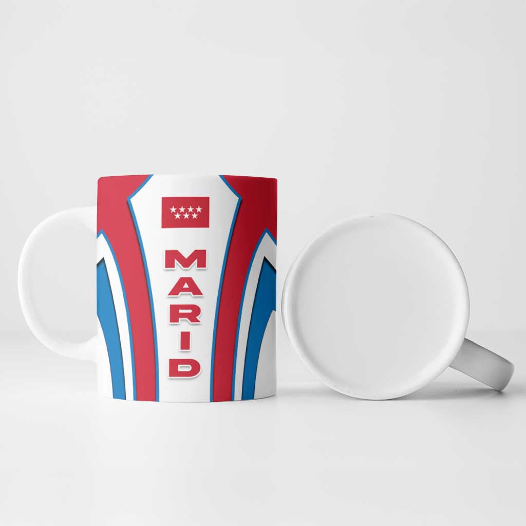 Madrid Flag Ceramic Mug Autonomous Community of Spain - Wonder Print Shop