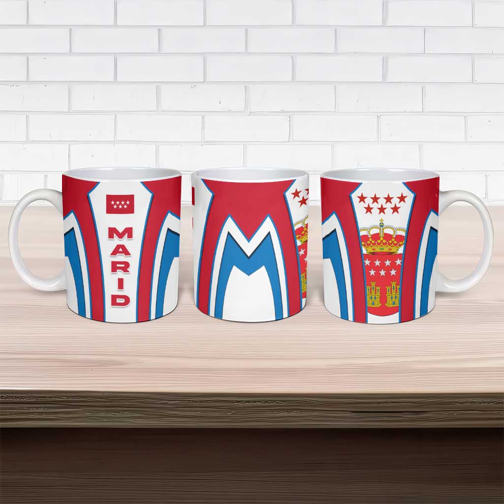 Madrid Flag Ceramic Mug Autonomous Community of Spain - Wonder Print Shop