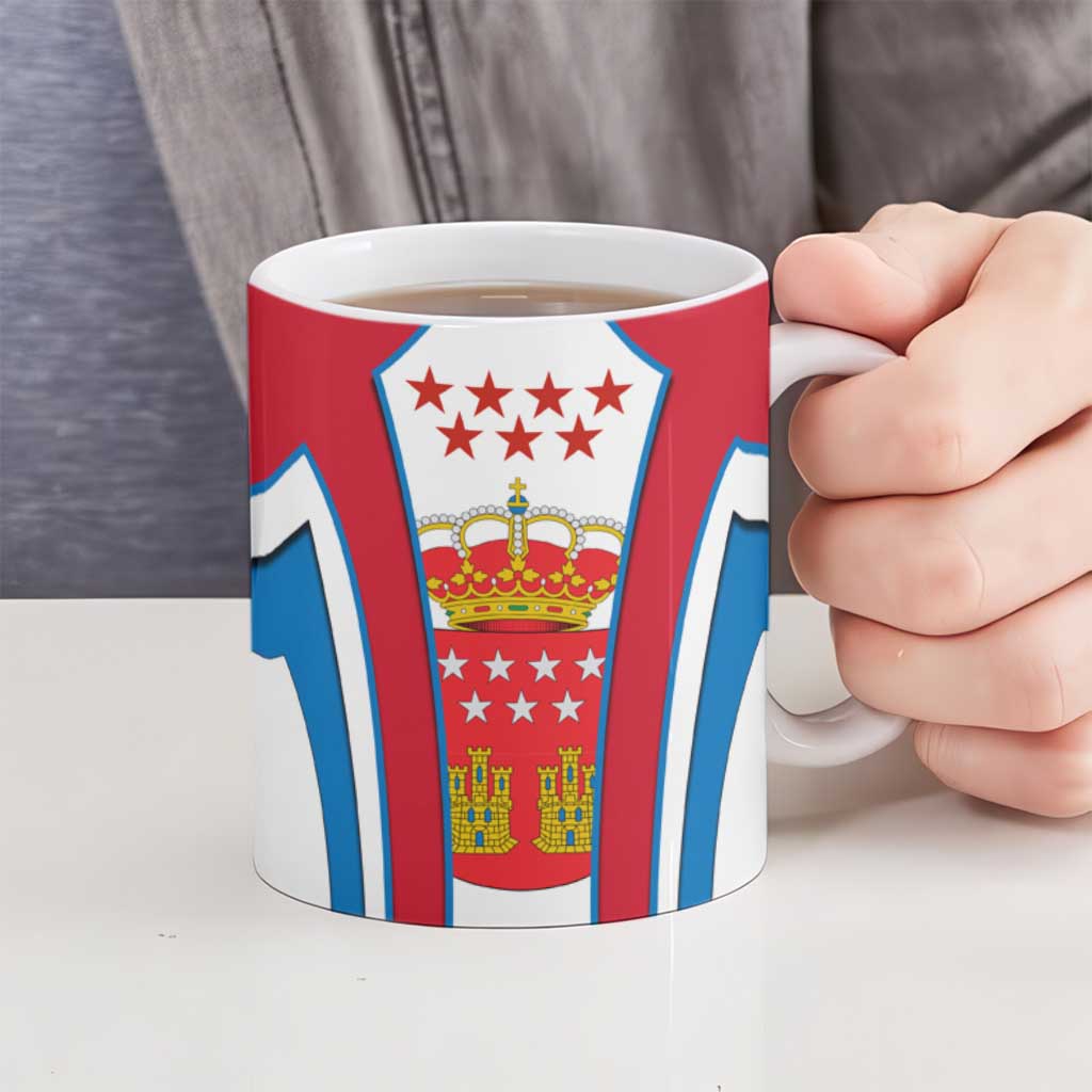 Madrid Flag Ceramic Mug Autonomous Community of Spain - Wonder Print Shop