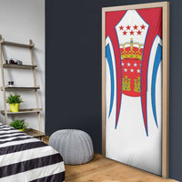 Madrid Flag Door Cover Autonomous Community of Spain - Wonder Print Shop