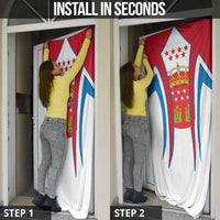 Madrid Flag Door Cover Autonomous Community of Spain - Wonder Print Shop