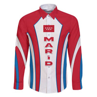 Madrid Flag Family Matching Long Sleeve Bodycon Dress and Hawaiian Shirt Autonomous Community of Spain - Wonder Print Shop